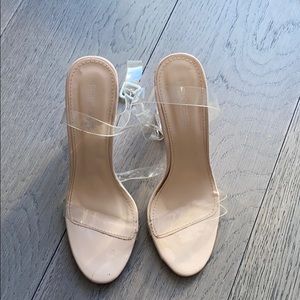 PUBLIC DESIRE NUDE HEELS
